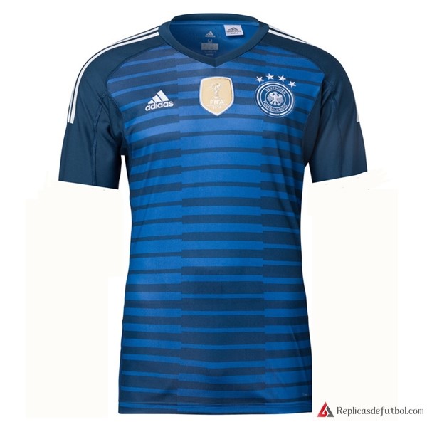 Camiseta Seleccion Alemania Primera equipación Portero 2018 Azul